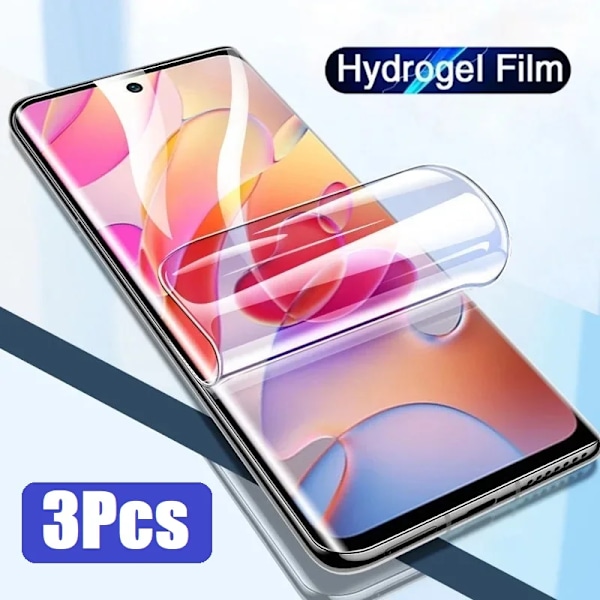 3 st Hydrogelfilm för Xiaomi Redmi Note 14 13 12 Pro Plus Poco X6 X5 14T 13T 12T Full Cover Skärmskydd Redmi Note14 ProPlus Hydrogel Film