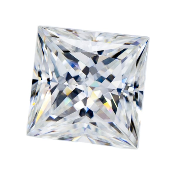 Moissanite Square Diamond D Color VVS Clarity Förlovningsring Örhängetillbehör 0.8
