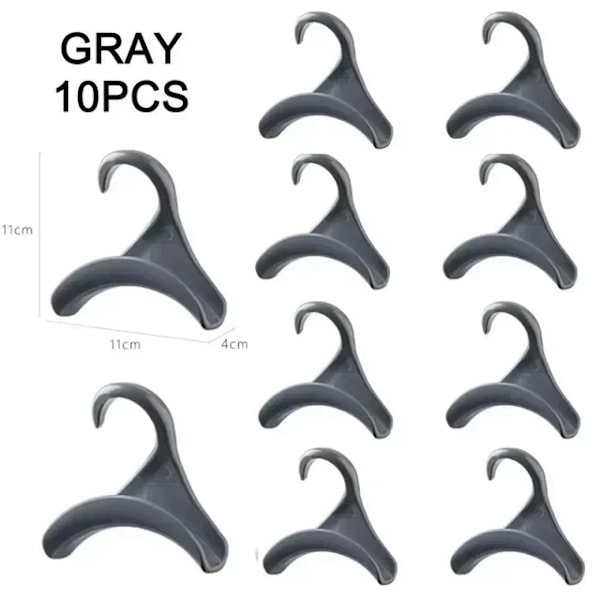5 st väskhängare krok Handväska hatt scarf förvaringsställ garderob ryggsäck krok Handväska Hållare Förvaringsställ Organisation Gray-10pcs