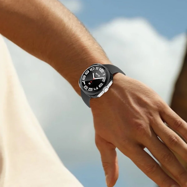 TPU-skal för Samsung Galaxy Watch 7 Ultra 47mm Mjukt Ram Skydd Anti-Rep Bumper Skyddsskal för Galaxy Watch Ultra Red Watch 7 Ultra 47mm