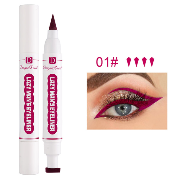 Ögonskuggspenna Svart Eyeliner Vattentät, icke-blommande Makeup Kosmetisk Penna 1