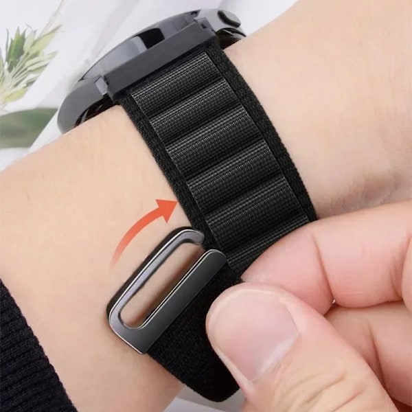 22mm 20mm Alpine Loop Armband för Redmi Watch 5 Lite Nylon Sport Andningsbart Armband Klockarmband Redmi Watch 5 Active Tillbehör Army-green shiny for width 22mm