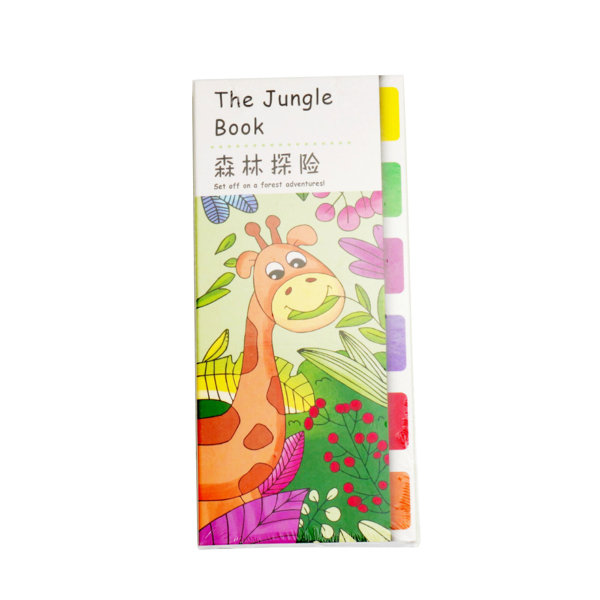 Kreativa färgglada målarböcker Ljusa färger Förbättra målarfärdigheter Konsttillbehör för DIY-skapande the jungle book