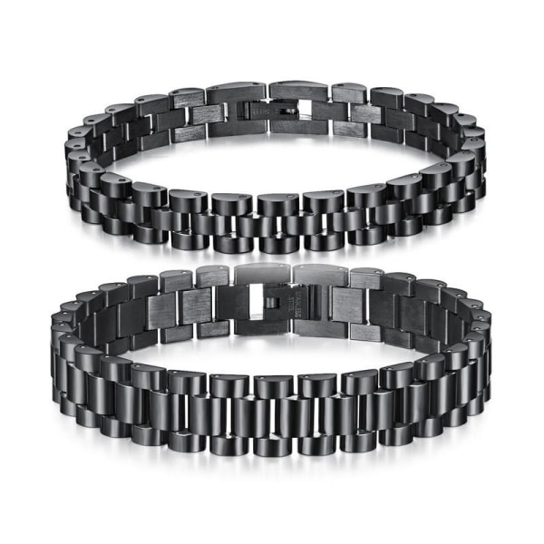 Armband av rostfritt stål för män kvinnor Elegant stilfull avtagbar watch gold 12mm