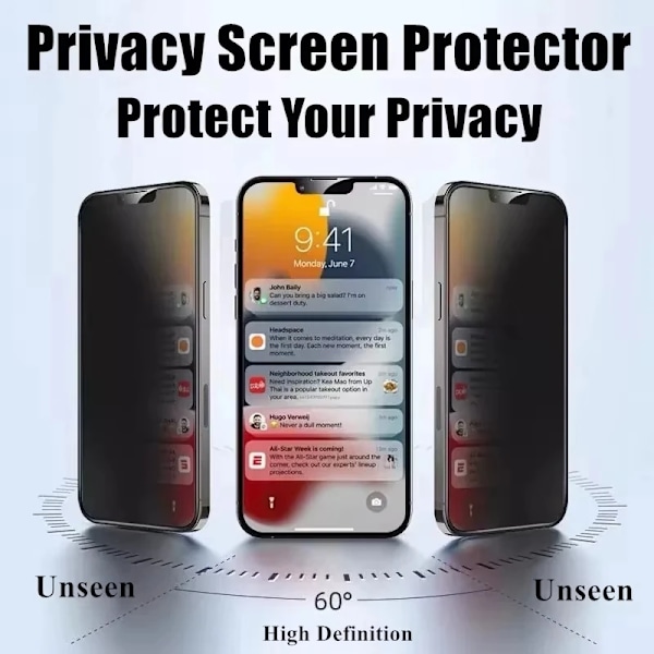 Anti Spion Härdat Glas För Samsung A16 5G A15 A55 A54 A52 A35 A34 A33 A32 A53 A25 A24 A23 A22 A14 A13 A12 A51 Skärmskydd For SamsungA23 3PCS