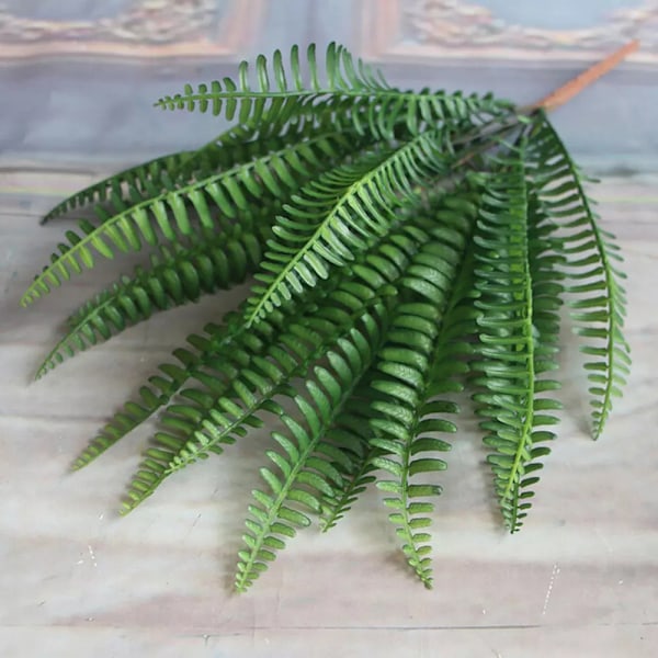 Konstgjorda Boston Fern Leaf Hem Konstgjorda växter Blommor Juldekorationer a