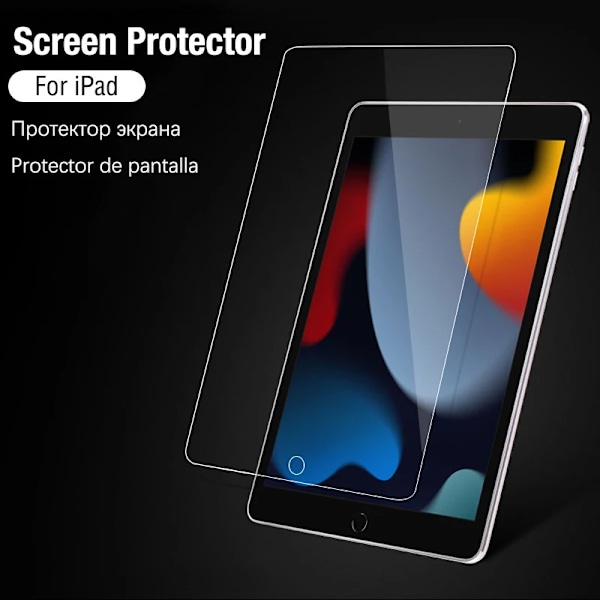 9H Härdat Glas Skärmskydd För Ipad Pro 12.9 11 6:e M4 M2 2024 Air 5 4 3 2 1 9 9:e 10 10:e Gen Mini 6 10.9 10.2 9.7 Film Pro 11 2022 4th