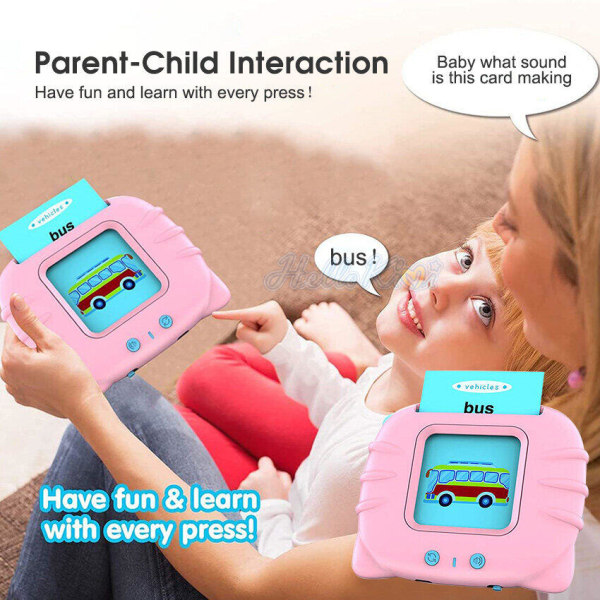 flashkort smart engelsk högtalare pedagogiska leksaker för barn 7 till 12 år gamla barn blue