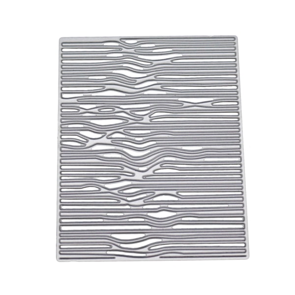 Waves metallskärningsformar oregelbunden rand ihålig präglingsstencil form för gör-det-själv silver
