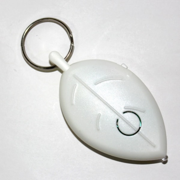 Mini Anti-förlorad Whistle Key Finder Pipande fjärrnyckelväska Plånbokssökare Larm white
