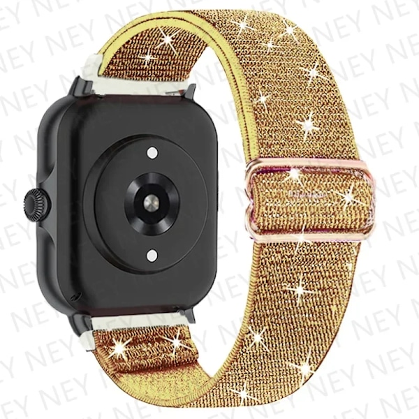 Nylon Elastiskt band För Amazfit gts-gtr 4-3-2-2e-mini-pro-Stratos Bohemiskt Glänsande Pride armband bip-U-pro-S-lite 20mm 22mm Armband flash Gold 04 20mm watch band