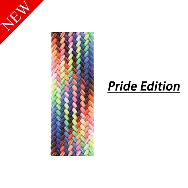 Armband för Apple Watch Series 10 46mm 42mm 9 7 8 5 SE 6 44mm 45mm 40mm 38 41mm Ultra2 49mm armband correa Flätad Solo Loop Rem Pride Edition 38 40 41 S10-42mm-XS