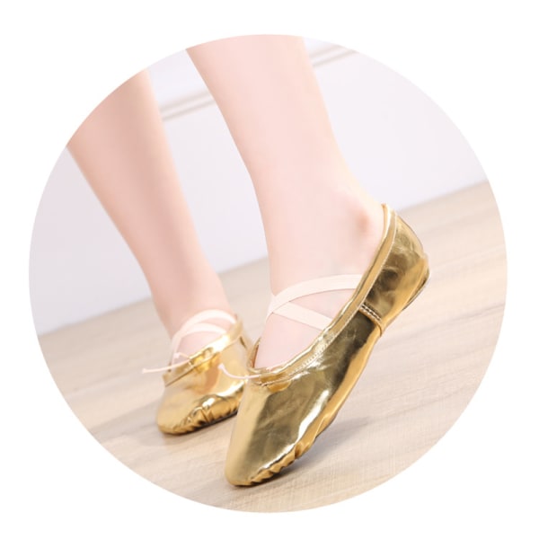 Dansskor Barn Vuxen Ballerina Mjuksulor Träning Guld Läder Silver  Performance Yogaskor gold 43 cfbd | gold | 43 | Fyndiq