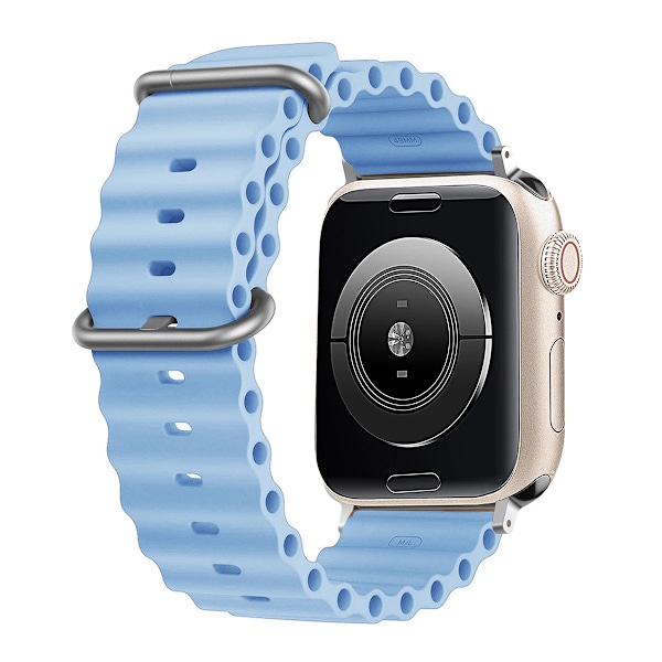 Silikon Ocean armband för Apple Watch band Ultra Series 9 SE iwatch 42mm 44mm 45mm 49mm 38mm 40mm 41mm correas 49 44 45 mm band LaH 38mm 40mm 41mm