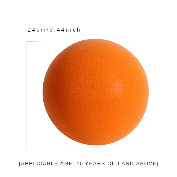 Tyst Basketboll Inomhus Tyst Skum Fotboll 18/21/24cm Ljudlös Studsboll Tyst Basketboll Tyst Boll Present till Pojkar Orange