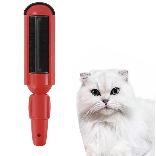 Multi-Surface Hår Ludd Roller Återanvändbar Effektiv Cat Hair Remover Tool för kläder Tröja filt red