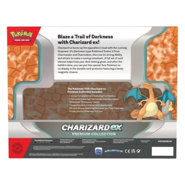 Pokemon Premium Collection Charizard 2023 Box, Pokemon Kort