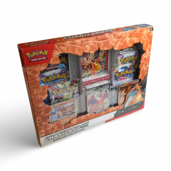 Pokemon Premium Collection Charizard 2023 Box, Pokemon Kort
