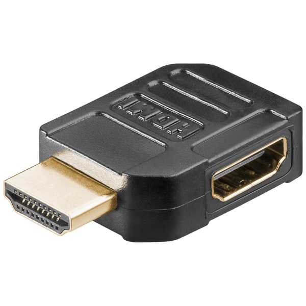 HDMI-adapter vinklad 90 grader (4K 60Hz) svart