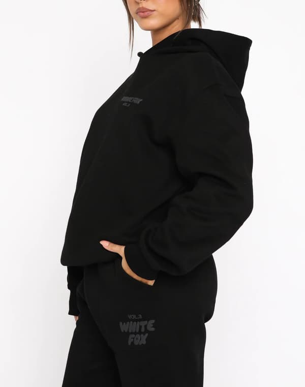 Varm tröja 2- set bokstaven VOL.3 WHITE Fox New Top Hoodies black M#
