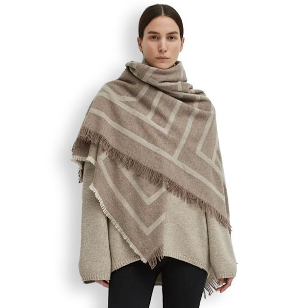 Letter scarf, women's jacquard square scarf, autumn shawl, geometric scarf  150*135cm