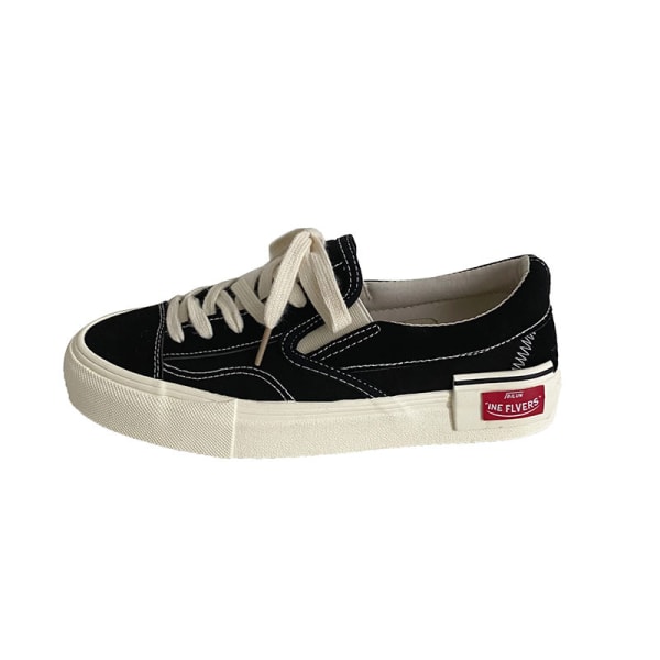 Par Street Shooting Mångsidiga klassiska skate canvas skor black 40#