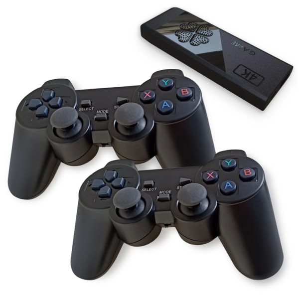 M8II HD 4k-kontroller spelkonsol PS1 dubblar hemmavideospel Black 64G