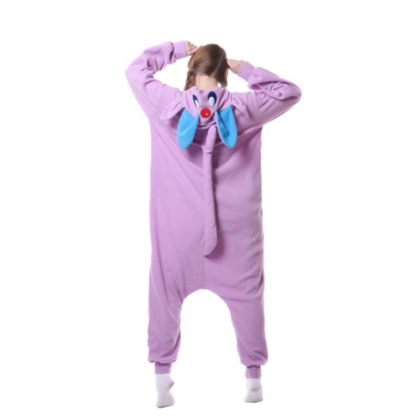 Tecknad ett stycke pyjamas Ibe Animal serie par hem slitage Purple Elf S