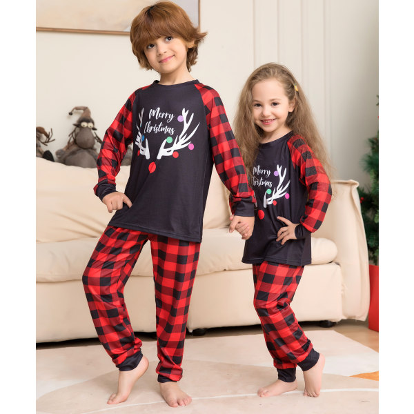 Barn Vuxen Familj Matchande julpyjamas Elf Nightwear Mon-S