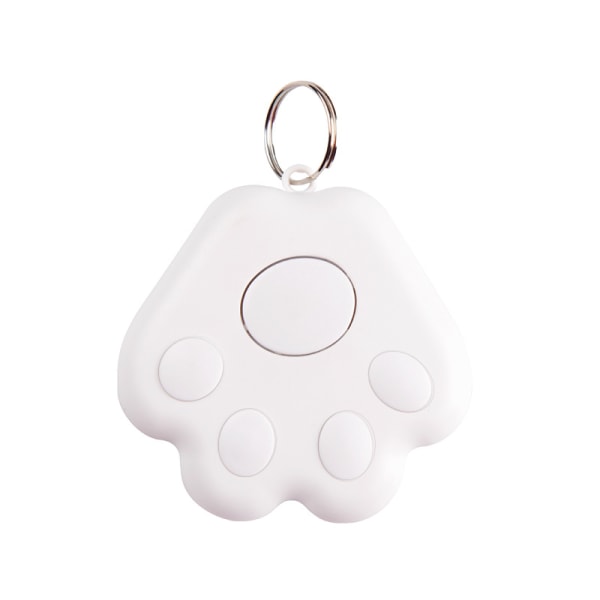 Pet Dog GPS Tracker Anti-Lost Alarm Trådlös Bluetooth nyckelring white 2pcs