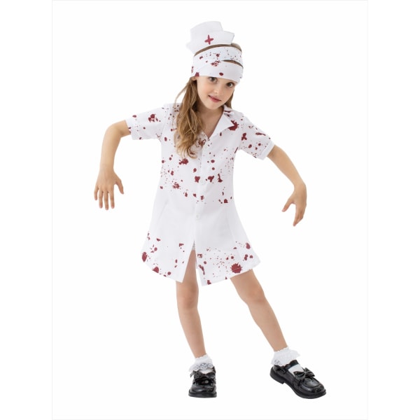 Halloween Silent Ridge Nurse Triangle Head KID Performance Dress XL XL 135cm-145cm