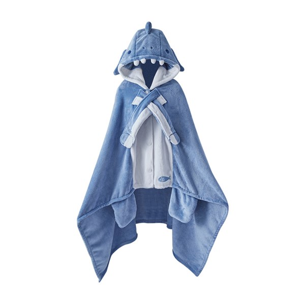 Shark filt tupplur sjal huva nattlinne söt hem outfit pyjamas Shark blanket cloak