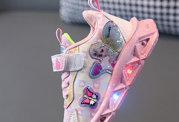små medelstora och stora barnprinsesskor pink 29#