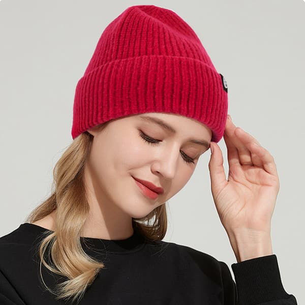 Mössa Herr Dam Vinter Varm Stickad Förtjockad Kalltålig Solid colour11 One