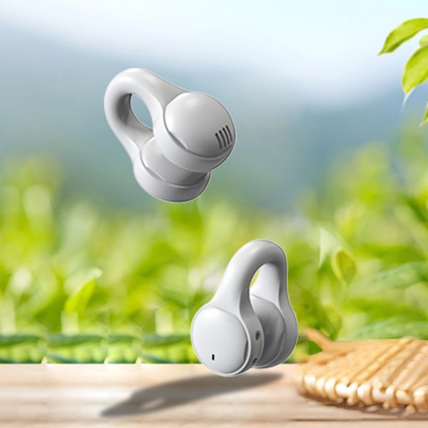 Bluetooth hörlurar sport hörlurar hälsosam trådlös white Ear clip type