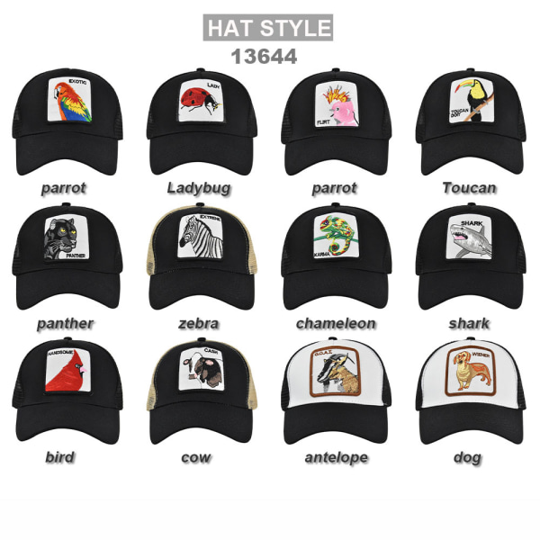 djur sommarmössa mesh cap cap Red bird