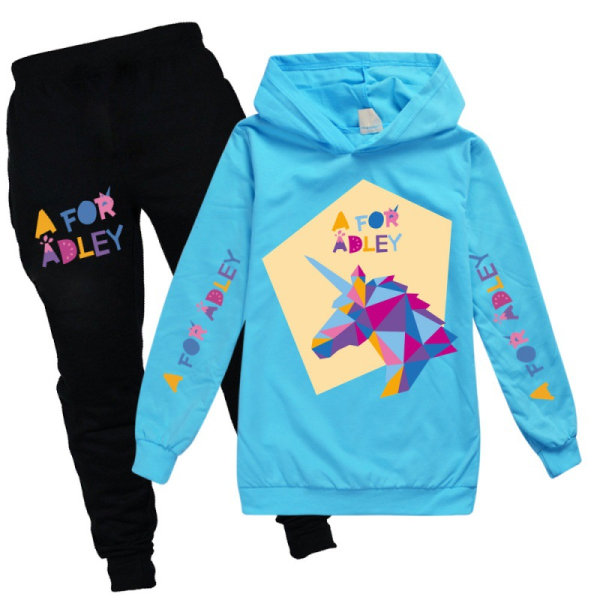 En för Adley Kids Hoodie+Pants Suits Träningsskjorta 8 130cm