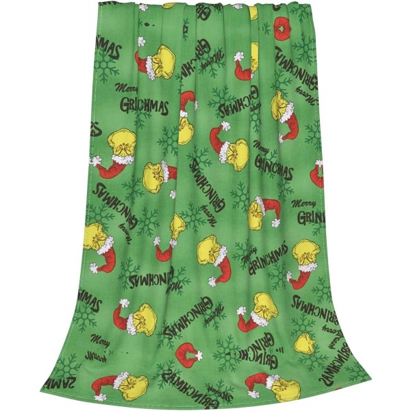 Julfilt greenfurmonster Printed flanellfilt style3 70*100cm