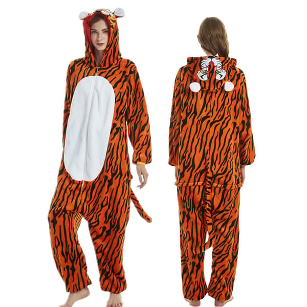 Söt tecknad anime djur pyjamas pyjamas för män och kvinnor tigger S