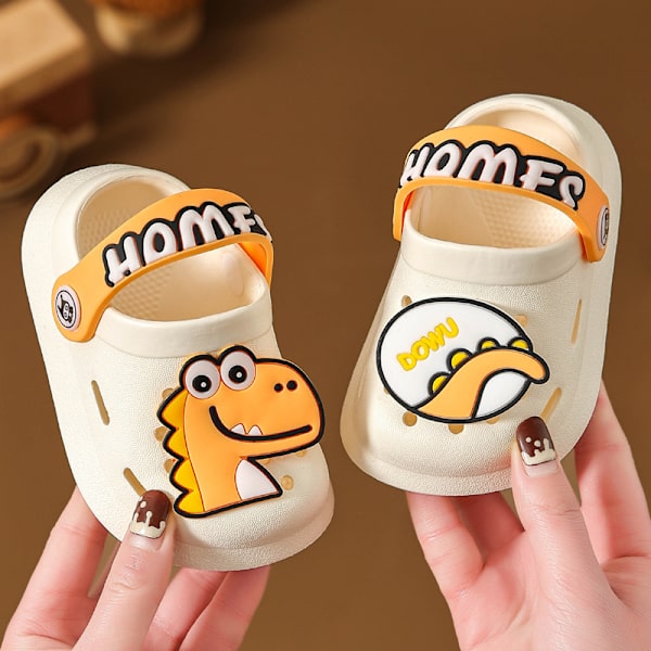 kid Skor Inomhus Utomhus Badrum Baby Sandaler Tofflor Length inside16cm 16#Beige