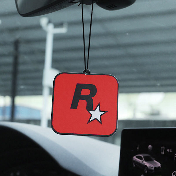 Högklassig R-stjärnig parfym GTA trendig bilhängande doftskiva red Lemon flavored