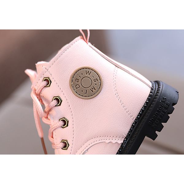 Nya Vinter Baby Snow Boots Barn Mjuk Sole Walking Skor pink 27#