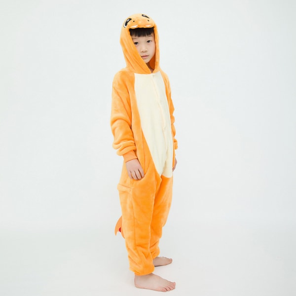Charmander tecknade hemkläder vuxna barn pyjamas badrock Charmander 140#