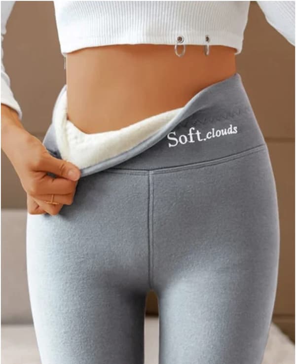 Lammdunleggings för värmeskydd höst och vinter grey S#