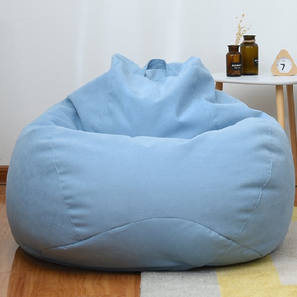 barn vuxna Lat soffa liten soffa tatami ris bekväm bönbulle light blue M#80cm*90cm