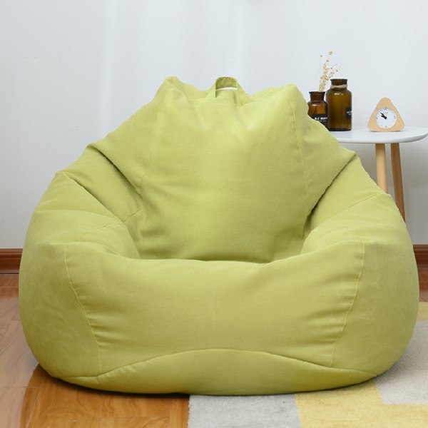 barn vuxna Lat soffa liten soffa tatami ris bekväm bönbulle Grass green M#80cm*90cm
