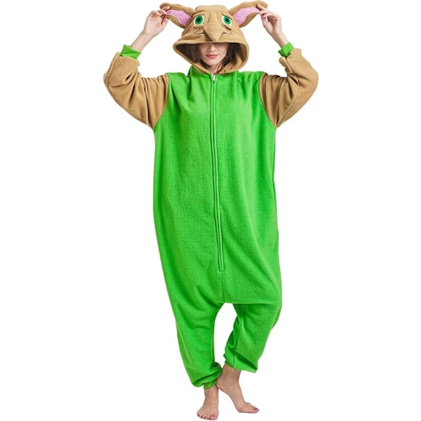 Green Bird Monster Animal Pyjamas Förälder-barn Heminredning Green Bird Monster M