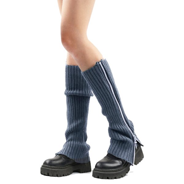 Stapla upp strumpor varma benstrumpor kalvstrumpor varma ankel höstvinter blue 3pcs