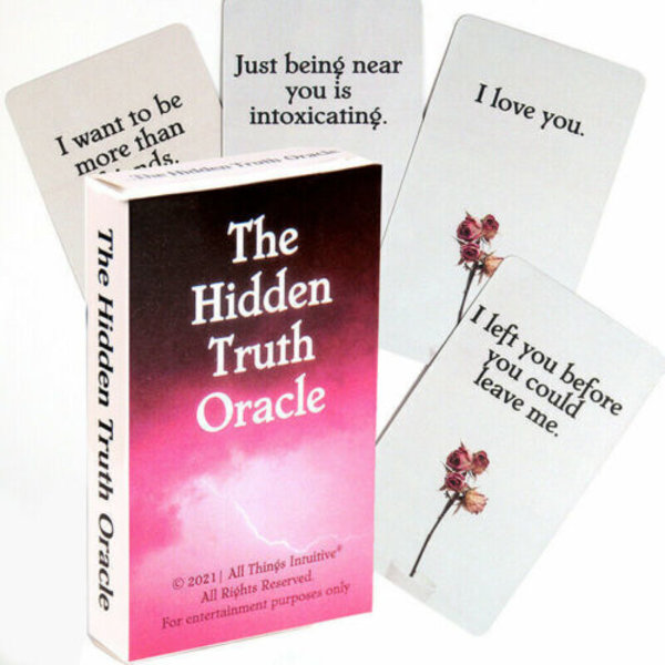 The Hidden Truth Oracle Cards Tarotkort för partybrädspel Pink