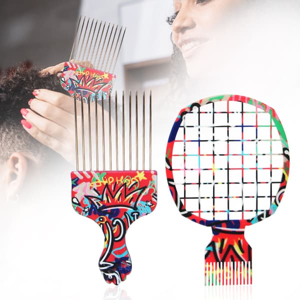 Curling comb styling steel needle insertion comb twistedpickhair